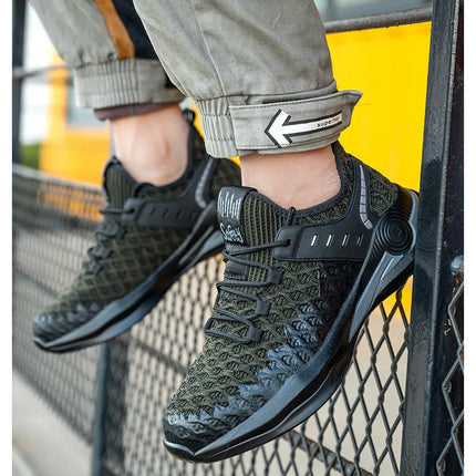 Size 50 Steel Toe Boots For Men Indestructible Safety Work Shoes Lightweight Steel Toe Sneakers Puncture Proof  Male Footwear-KarWorkwear