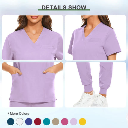 Spa Beauty Uniform Dental Scrub Unisex Nursing Sets Comfortable Work Clothes Hospital Surgical Uniform Clinical Nursing Uniforms-KarWorkwear