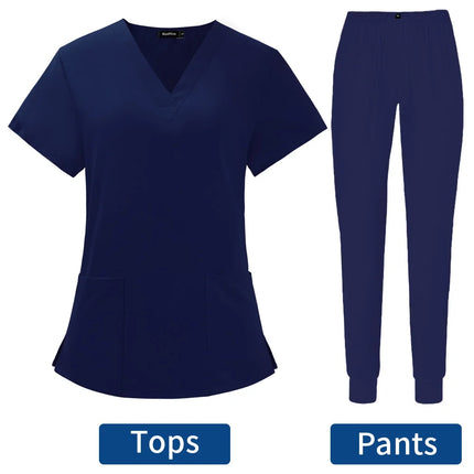 Lab Workwear Surgical Uniforms Jogging Suits Nurse Work Clothes Pet Clinic Uniforms Veterinary Work Sets High Quality Wholesale-KarWorkwear