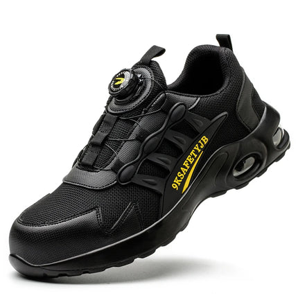 Rotating Button Safety Shoes Men Work Sneakers Indestructible Shoes Puncture-Proof Protective Shoes Work Boots Steel Toe Shoes