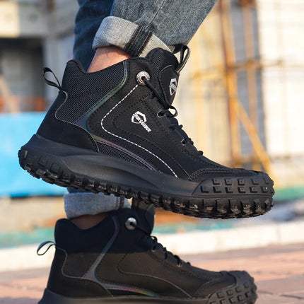 Autumn Winter New Work Safety Boots For Men Designer Work Sneakers Anti-puncture Security Shoes Work Boots Indestructible Shoes-KarWorkwear