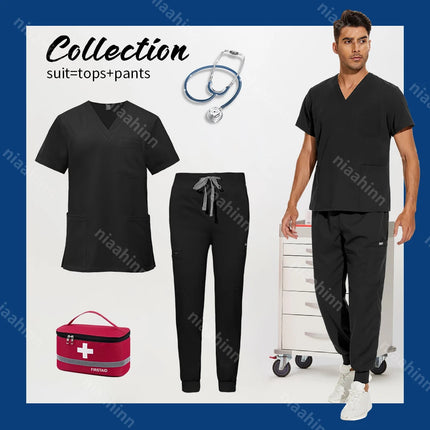 Wholesale Jogger Style Surgical Medical Work Clothes Hospital Doctor Nursing Scrub Suit Anesthetist Uniforms Dentistry Uniforms-KarWorkwear