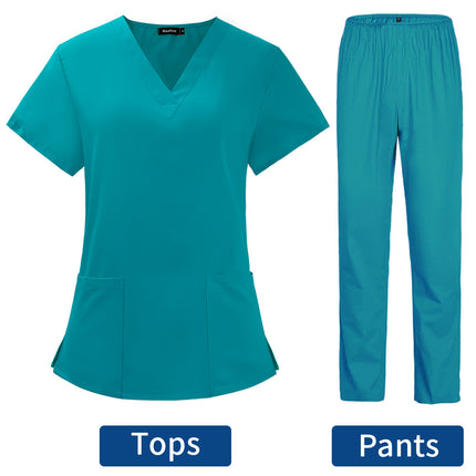 Pet Grooming Doctor Uniforms Non-sticky Hair Nurse Women Thin and Light Fabric Medical Clothes for Summer Clinical Uniform Woman-KarWorkwear