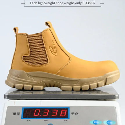 Waterproof Safety Wrok Boots For Men Steel Toe Cap Lightweight Indestructible Industry Chelsea Boots Puncture-Proof Footwear-KarWorkwear