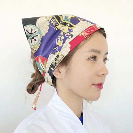 Japanese Chef Hat Kitchen Restaurant Waiter Sushi Caps Cuisine Cook Headscarf  Food Service Work Uniform Cap Pirate Hat-KarWorkwear