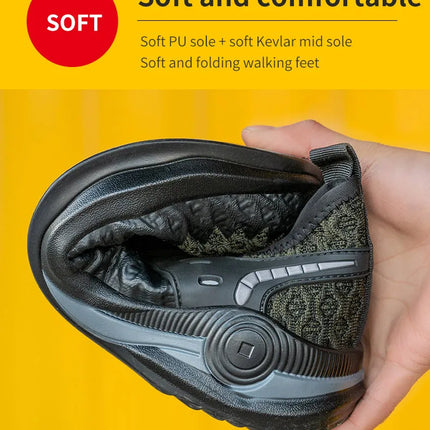 Size 50 Steel Toe Boots For Men Indestructible Safety Work Shoes Lightweight Steel Toe Sneakers Puncture Proof  Male Footwear-KarWorkwear