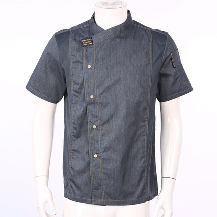 Men Women Kitchen Work Uniform Adult Unisex Chef Jacket Coat Cook Hotel Restaurant Canteen Cake Shop Cafe Shirt Staff Costume-KarWorkwear