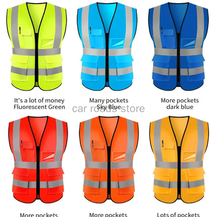 Uniform Work Reflective Clothing High Visibility Reflective Safety Vest Jacket Security Vest With Logo-KarWorkwear