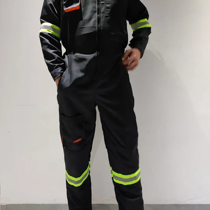 Work Overalls Men's Working Coverall Welding Suit Car Repairman Uniforms Workshop Mechanical Jumpsuit Hi Vis Safe Work Clothing-KarWorkwear
