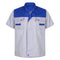 Men Women Short Sleeve Work Coat Workshop Shirts Motor Mechanic Uniform with Two-pocket T-shirts Man Workshop Overalls Top-KarWorkwear