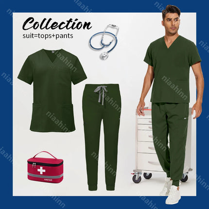 Wholesale Jogger Style Surgical Medical Work Clothes Hospital Doctor Nursing Scrub Suit Anesthetist Uniforms Dentistry Uniforms-KarWorkwear