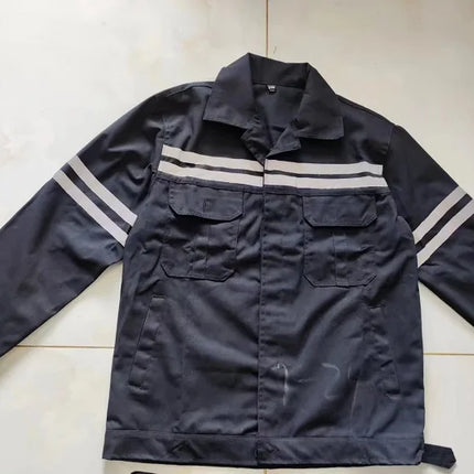 High Visibility 100% Cotton Safety Working Jacket Pants Trousers Workwear Coal Miner Welding Suit Mehanic Repairman Work Uniform-KarWorkwear