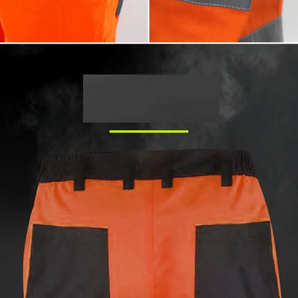 Fashion Men Road Working Pants High Visibility Reflective Casual Pocket Safety Work Casual Trouser Pants Coal Miner Construction