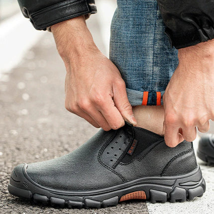 Waterproof Work Boots Safety Composite Toe Shoes Men Anti-smash Anti-puncture Safety Shoes Anti-scald Welding Shoes Protective