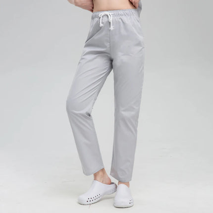 Multicolor Nurse Uniforms Bottoms 3 Pockets Work Trouser Dental Clinic Nursing Scrubs Pants Pet Grooming Women's Surgical Pants-KarWorkwear