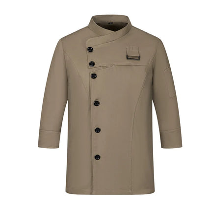 Men's kitchen jacket Restaurant Unisex chef uniform women Work wear cook costume Long Shirt Cook's clothes kitchen uniform Apron-KarWorkwear