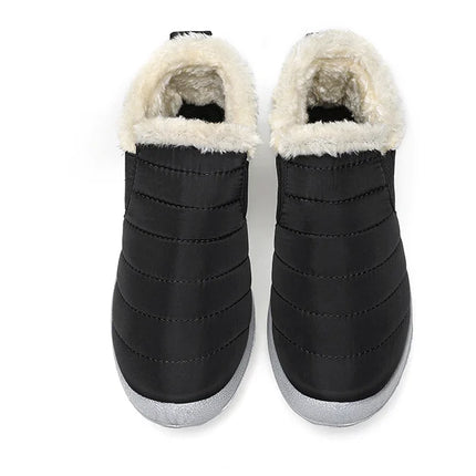 Men's Boots Slip On Winter Shoes For Men Ankle Boots Winter Booties For Men Fur Shoes Waterproof Snow Boots Warm Casual Botas