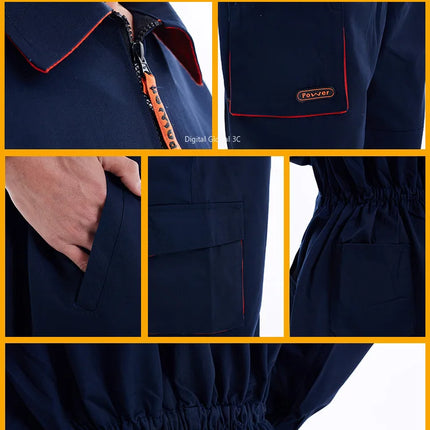 2023 Work Overall Uniform Men Women Working Coveralls Welding Suit Car Repair Workshop Mechanic Plus Size Clothes-KarWorkwear