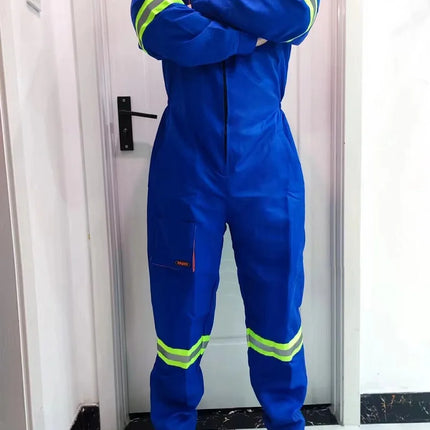 Work Overalls Men's Working Coverall Welding Suit Car Repairman Uniforms Workshop Mechanical Jumpsuit Hi Vis Safe Work Clothing-KarWorkwear