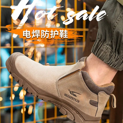 Scald-proof Electric Welding Shoes Plastic Toe Work Shoes Insulated Electrician Shoes Indestructible Industrial Male Wear Boots-KarWorkwear
