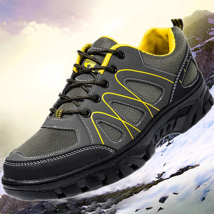 Work Safety Shoes Men Boots Fashion Work Sneakers Male Shoes Adult Work Boots Steel Toe Shoes Indestructible Men Safety Boots