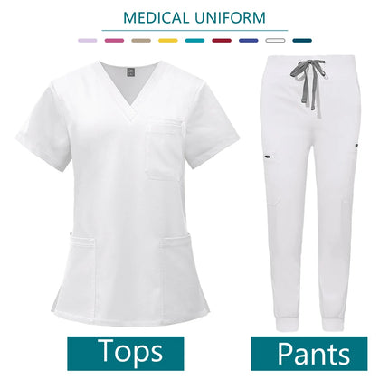 Nurse Uniform Woman Hospital Doctor Men's Medical Sweatshirt  Nursing Pants Unisex Workshop Uniforms Beauty SPA Work Clothes New-KarWorkwear