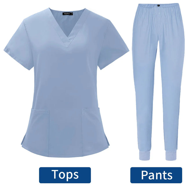 Lab Workwear Surgical Uniforms Jogging Suits Nurse Work Clothes Pet Clinic Uniforms Veterinary Work Sets High Quality Wholesale-KarWorkwear