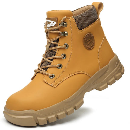 Men Protective Boots Steel Toe Shoes Anti-smash Anti-puncture Work Boots Safety Shoes Indestructible Winter Boots Waterproof-KarWorkwear