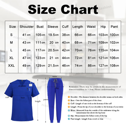 Wholesale Price Medical Scrubs Women Men Multicolour Scrub Top+pants Suit Short Sleeved Nursing Joggers Scrub Veterinary Uniform-KarWorkwear
