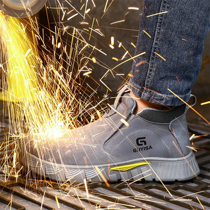 Scald-proof Electric Welding Shoes Plastic Toe Work Shoes Insulated Electrician Shoes Indestructible Industrial Male Wear Boots-KarWorkwear