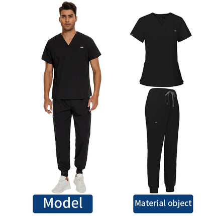 Scrubs Surgical Uniform Doctor Nurse Nursing Uniforms Men Women Medical Workwear Spa Dentist Medical Set Lab Clinic Scrub Suit-KarWorkwear