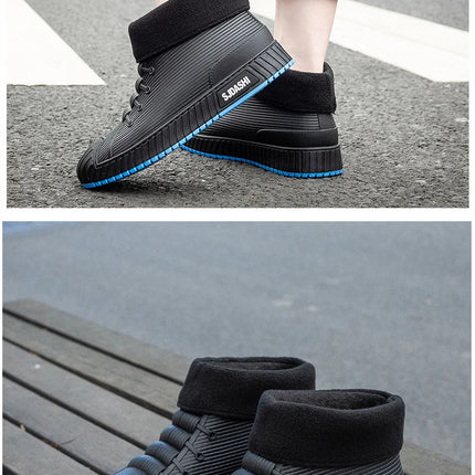Men Women Short Tube Rain Boots Kitchen Anti-slip Rain Shoes Summer Ankle Outdoor Winter Car Washing Fishing Waterproof Shoes