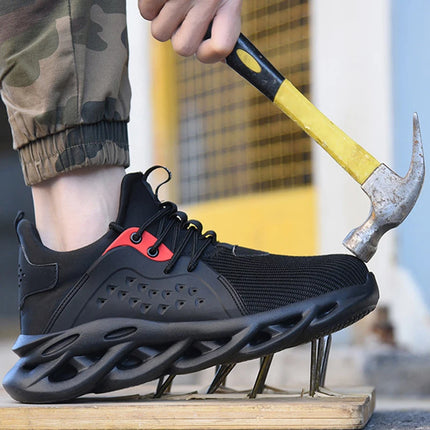 2024 Work Sneakers Men Indestructible Shoes Work Safety Shoes With Steel Toe Cap Puncture-Proof  Male Security Protective Shoes-KarWorkwear