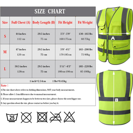 Cycling Jogging Workwear Highlight Vest Night Work Security Running Working Vest