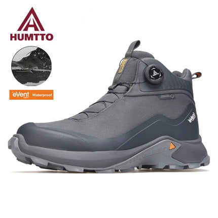 HUMTTO Waterproor Boots for Men Winter Platform Work Rubber Ankle Boots Outdoor Men's Sneakers Luxury Designer Work Safety Shoes-KarWorkwear