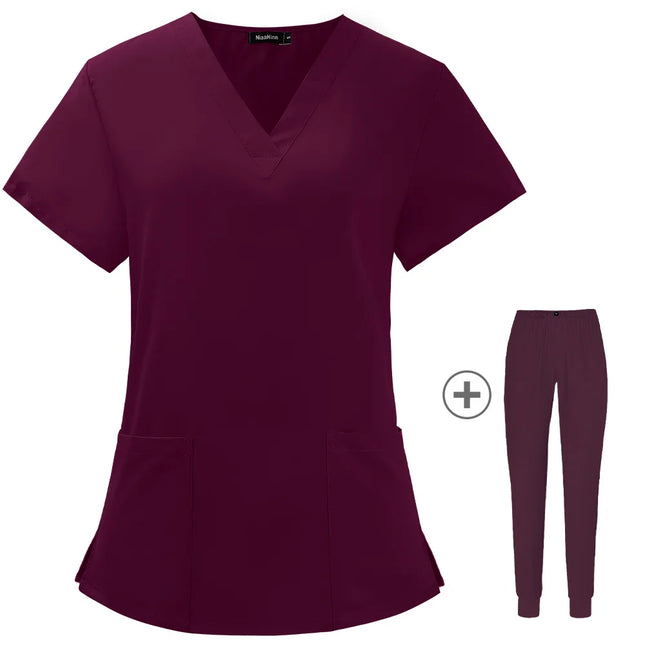 Wholesale Women Wear Scrub Suits Hospital Doctor Working Uniform Medical Surgical Multicolor Unisex Uniform Nurse Accessories-KarWorkwear