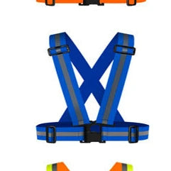 Reflective Safety Vests Lightweight Adjustable Elastic Vest Jacket Hi Vis Reflective Strips for Traffic Control Running Cycling