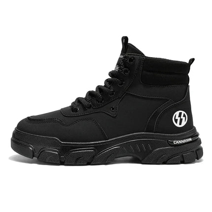 2025 autumn new breathable work boots for men, anti slip, wear-resistant, safety shoes, casual and comfortable sports shoes