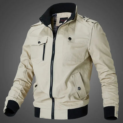 Tactical Military Jackets Men Spring Autumn Winter Pilot Jackets Army Cotton Coat Fashion Casual Cargo Slim Fit Clothes Hiking