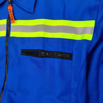 Work Overalls Men's Working Coverall Welding Suit Car Repairman Uniforms Workshop Mechanical Jumpsuit Hi Vis Safe Work Clothing-KarWorkwear