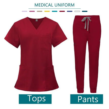Nurse Uniform Woman Hospital Doctor Men's Medical Sweatshirt  Nursing Pants Unisex Workshop Uniforms Beauty SPA Work Clothes New-KarWorkwear