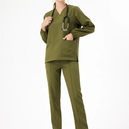Unisex Medical Scrubs Set New Heat Preservation Thermostatic Fabric Nursing Robe Suit for Winter  Paramedic Coveralls Uniforms