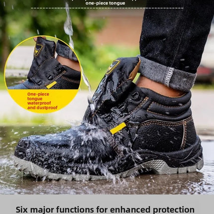 High Quality Safety Shoes for Men Woman Autumn Winter Thickened Warm Boots Woman Sneakers Anti-smashing Steel Toe Cap Puncture