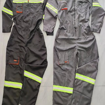 Work Overalls Men's Working Coverall Welding Suit Car Repairman Uniforms Workshop Mechanical Jumpsuit Hi Vis Safe Work Clothing-KarWorkwear