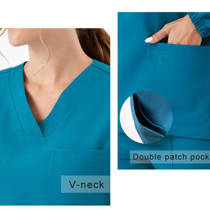 Unisex Medical Scrubs Set New Heat Preservation Thermostatic Fabric Nursing Robe Suit for Winter  Paramedic Coveralls Uniforms