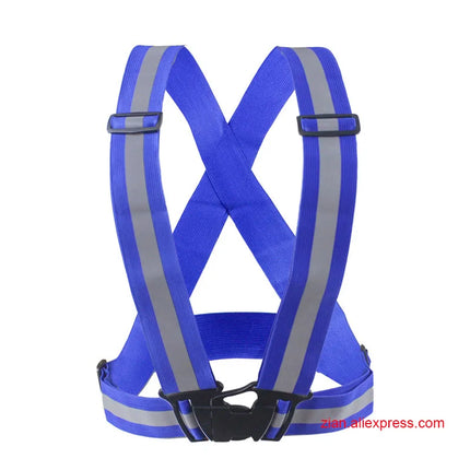 Safety Reflective Vest Men Women Work Clothes Adjustable High Visibility Security Night Running Cycling Traffic