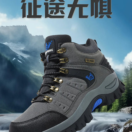 Trendy Classic Men Ankle Boots Wear Resisting Hiking Shoes Cow Suede Men Boot Comfortable Walking Sneaker For Man Tactical Shoes