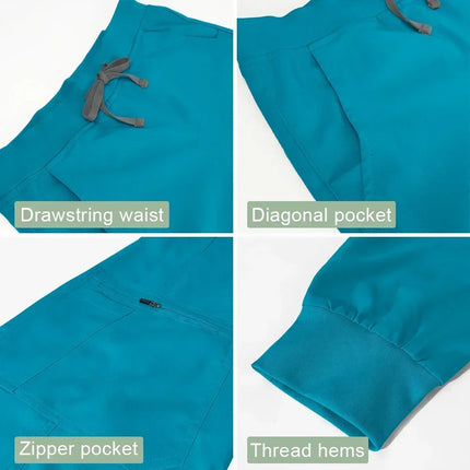 Nurse Uniform Woman Hospital Doctor Men's Medical Sweatshirt  Nursing Pants Unisex Workshop Uniforms Beauty SPA Work Clothes New-KarWorkwear