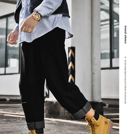 Classic Fashion Brown Work Boots Men Women High-quality Leather Ankle Boots Big Size 46 Men Lace-up Platform Boots Botas Hombre-KarWorkwear