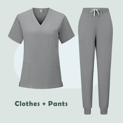 New Nurse Uniform Woman Hospital Doctor 's Medical Sweatshirt Nursing Pants Unisex Workshop Uniforms Beauty SPA Work Clothes